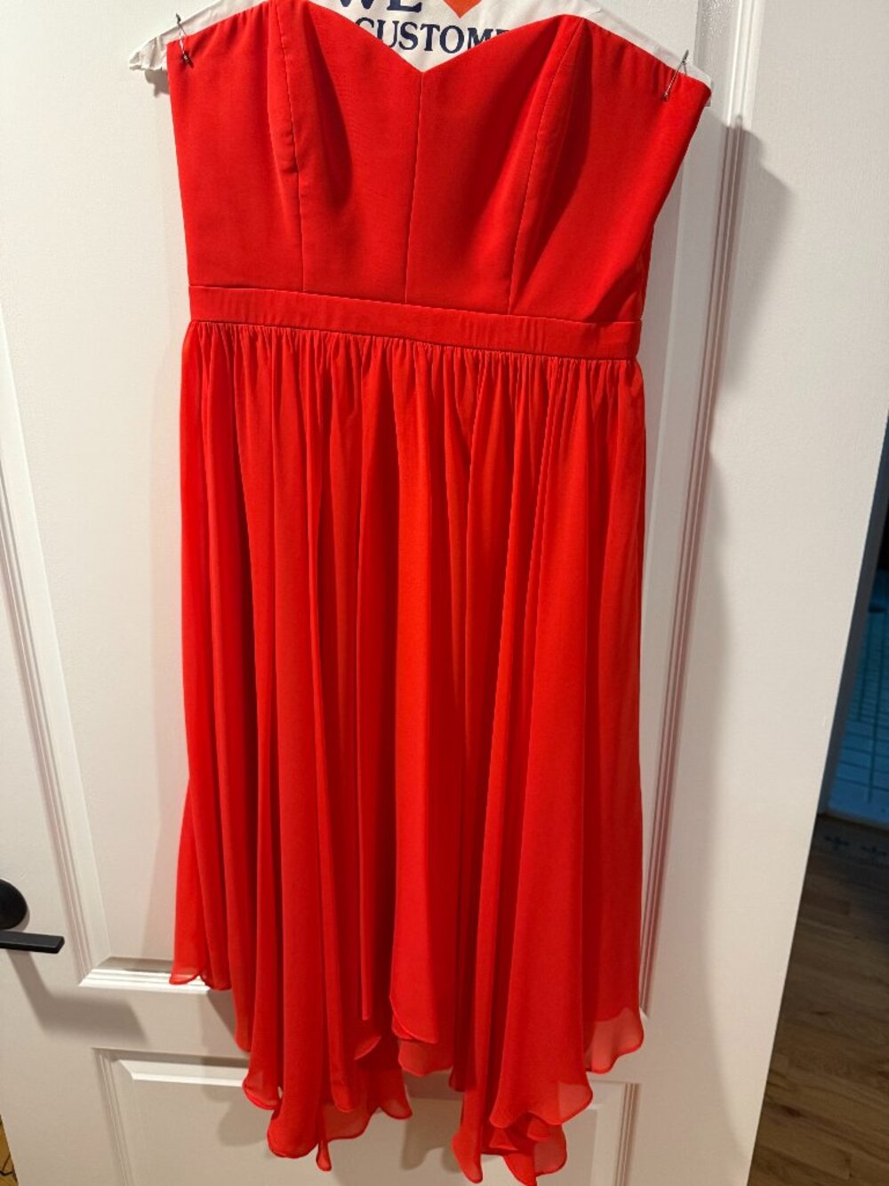 Badgley Mischka Collection Dress, Deep Coral/Red, Size 4